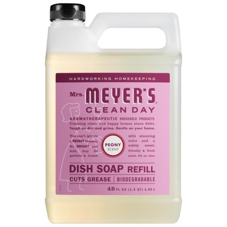MMCD Mrs. Meyer's Clean Day Peony Scent Liquid Dish Soap Refill 48 oz 316568